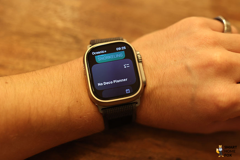 Приложение Oceanic+ на Apple Watch Ultra.